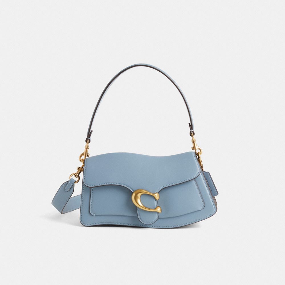 COACH®,Restored Twisted Tabby Shoulder Bag,Lining Polyester,Leather,Shoulder Bag,Logo,Sustainable,Brass,Day Party,,Front View