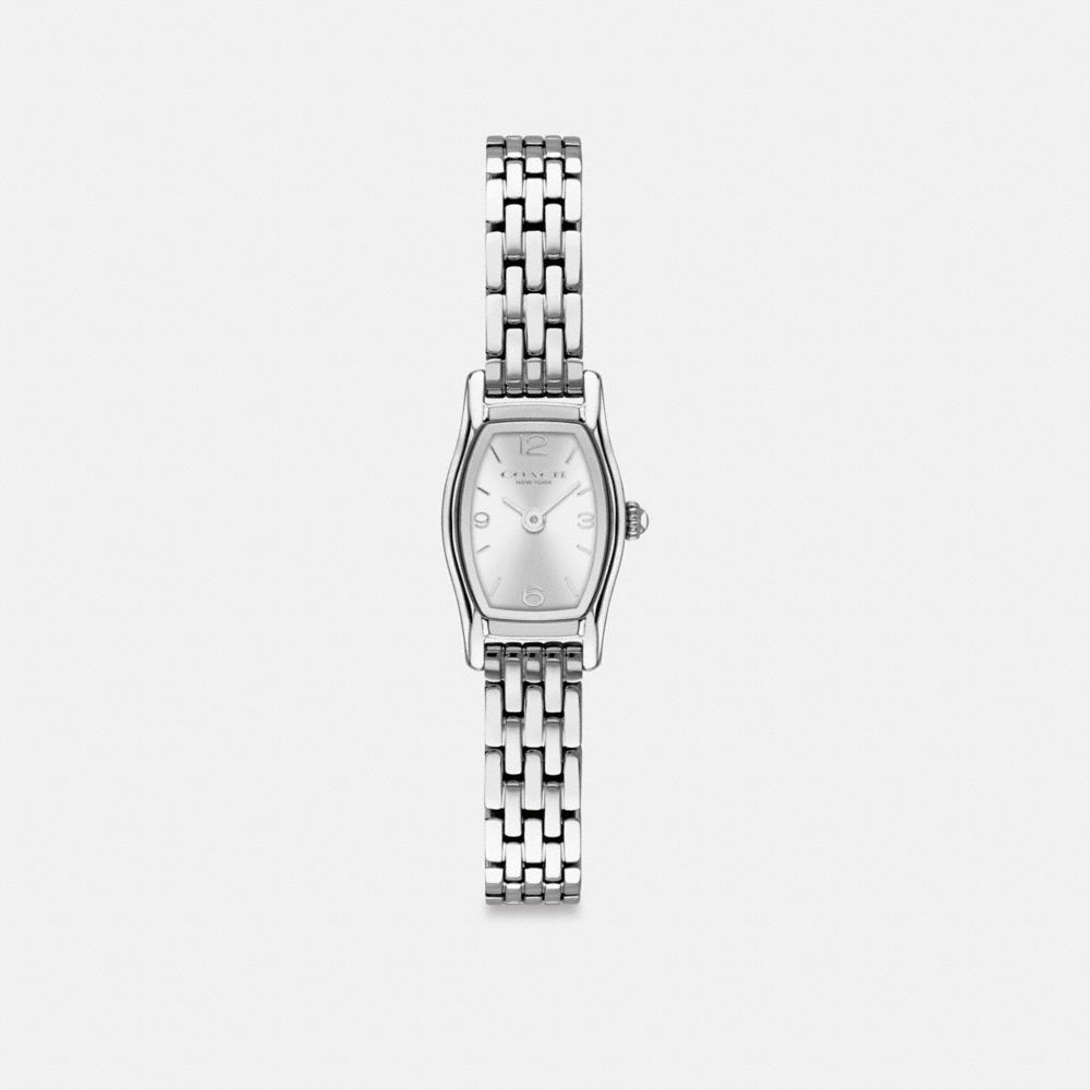 COACH®,Montre Greta, 15,3 mm x 25,6 mm,Acier Inoxydable,Front View