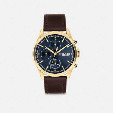 Часы Coach Oliver Watch, 41MM, цвет: Коричневый