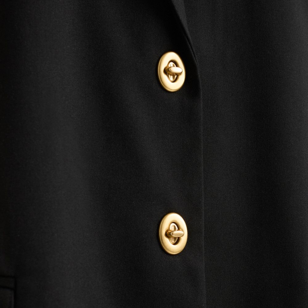 COACH®,Restored Relaxed Blazer With Signature Lining,Black,Scale View