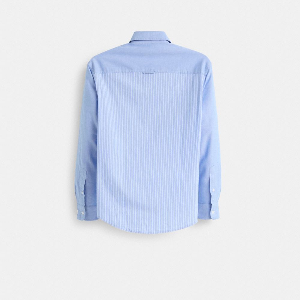 COACH®,Restored Mix Media Shirt,,Back View