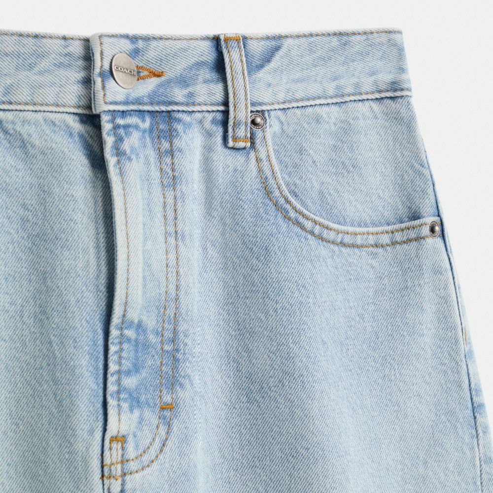COACH®,Restored Long Denim Skirt,,Scale View