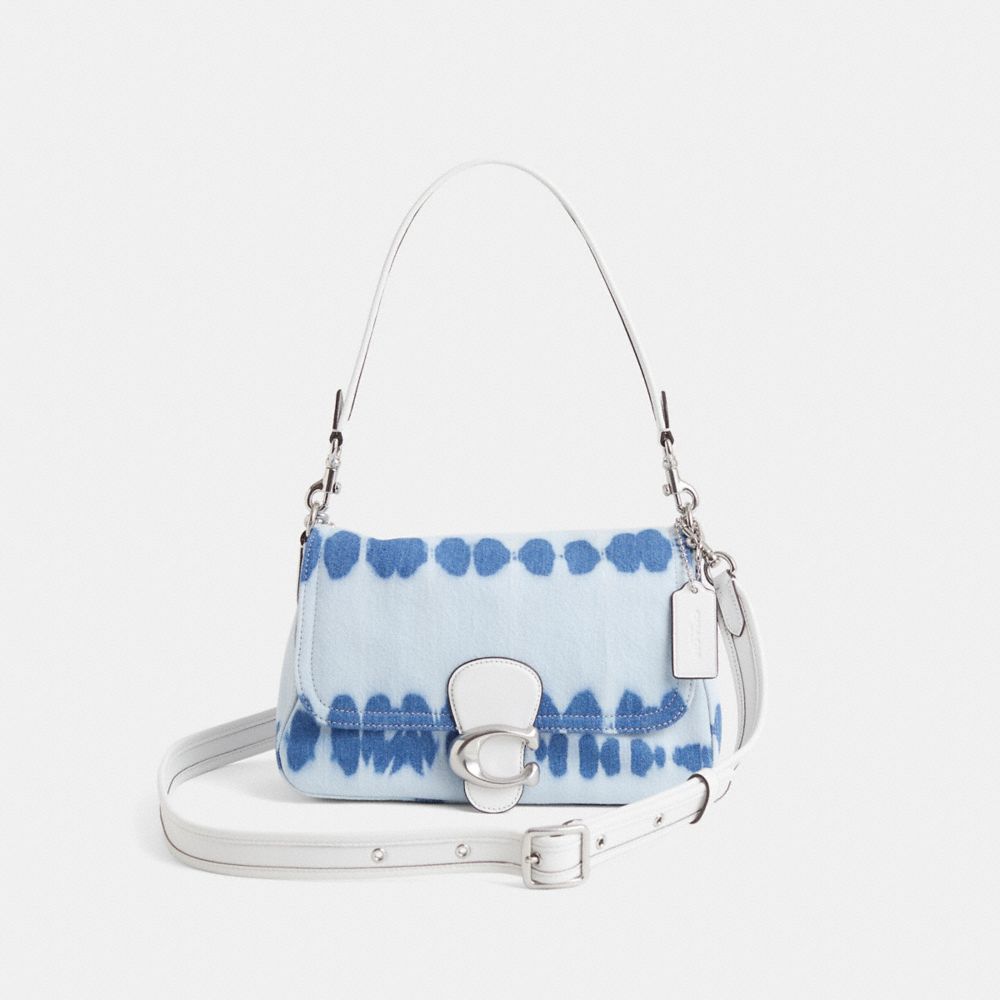 COACH®,Restored Soft Tabby Shoulder Bag With Tie-Dye,,Front View