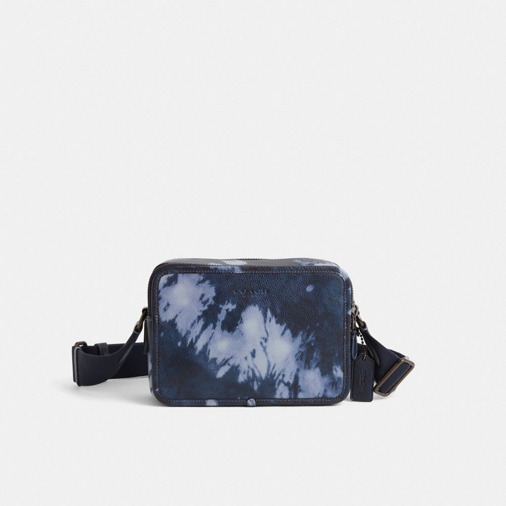 COACH®,Restored Charter Crossbody Bag 24 With Tie-Dye Print,,Front View