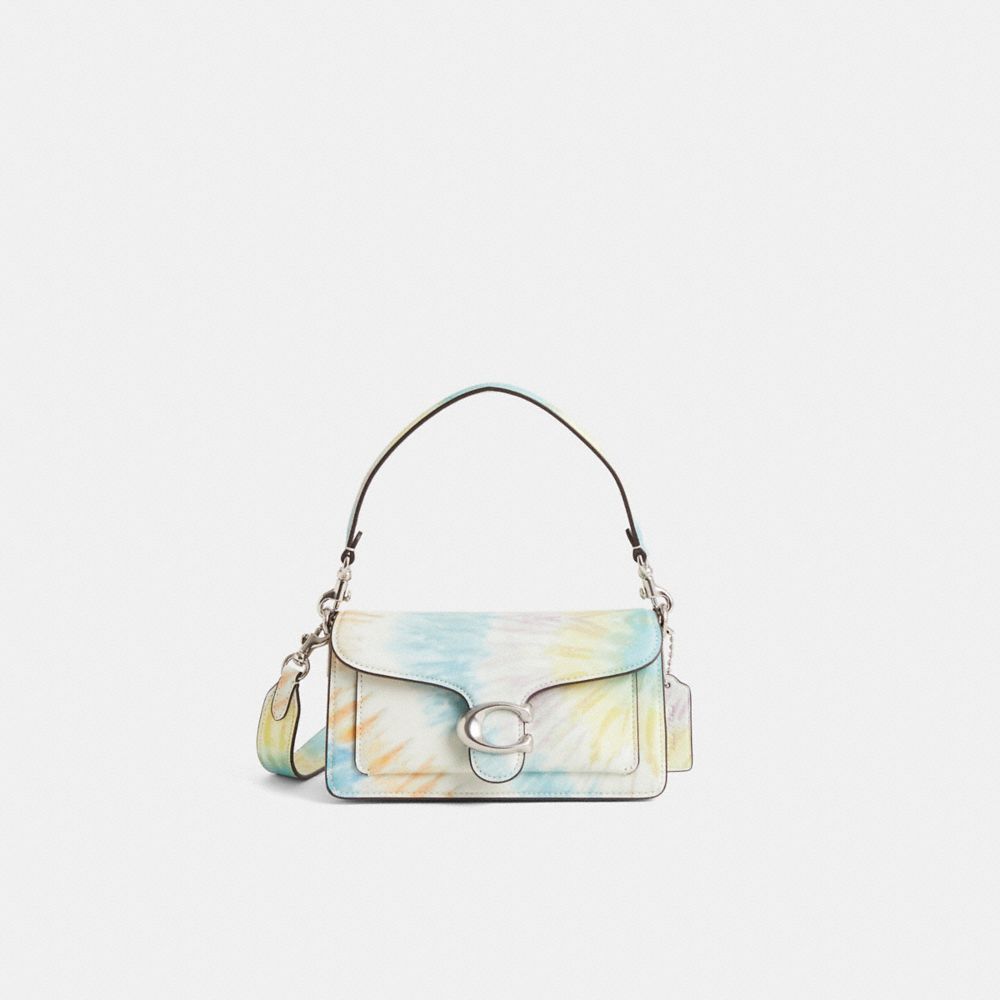 COACH®,Restored Tabby Shoulder Bag 20 With Rainbow Tie-Dye Print,,Front View