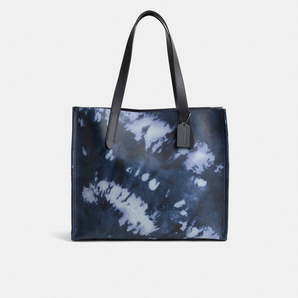 COACH®,Restored Relay Tote Bag With Tie-Dye Print,Multi Color,Front View