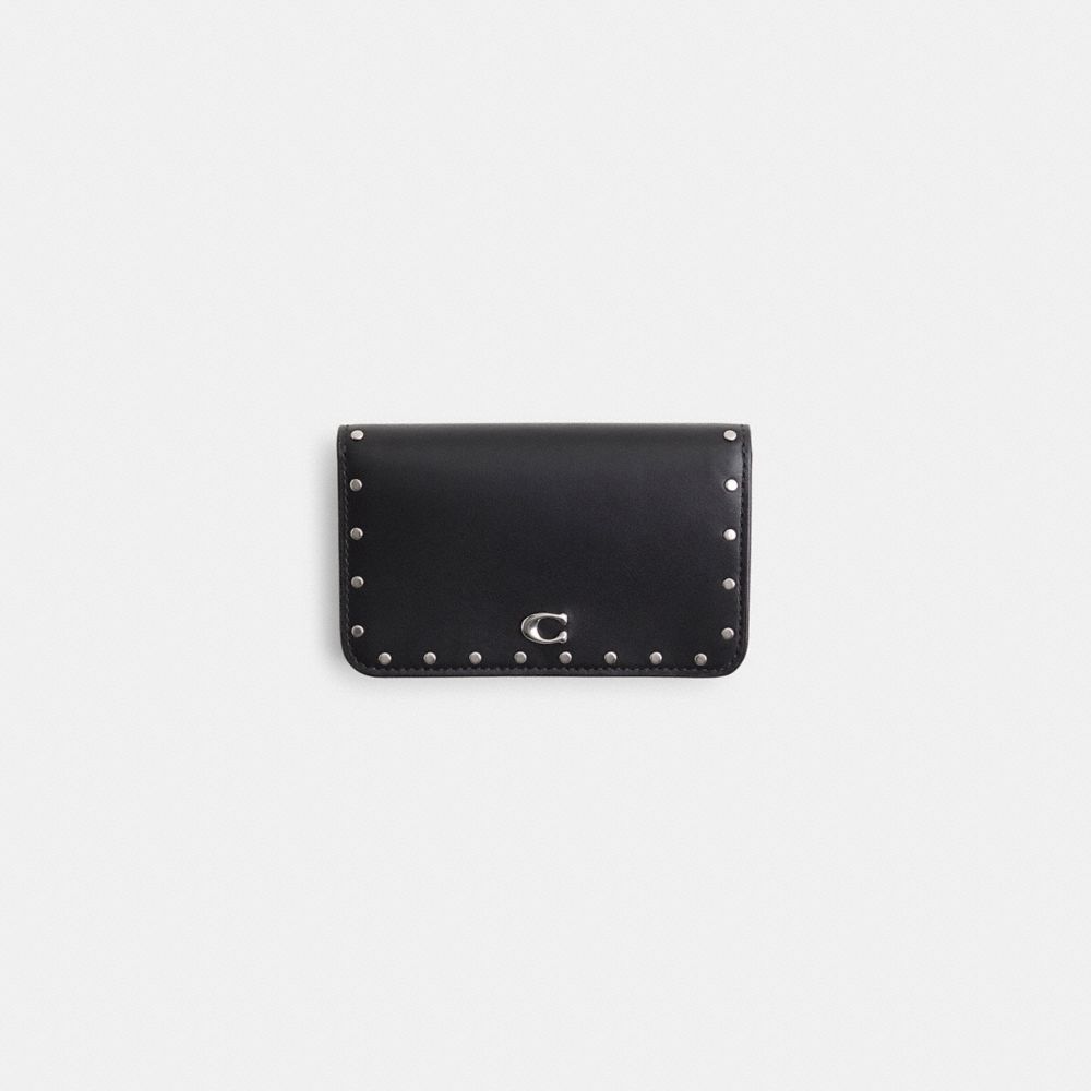 Restored Essential Slim Card Case With Rivets
