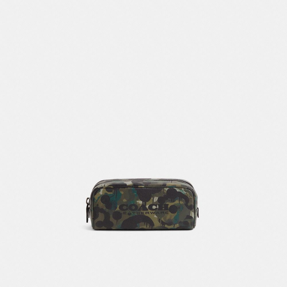 COACH®,Restored Travel Kit 21 With Camo Print,,Front View