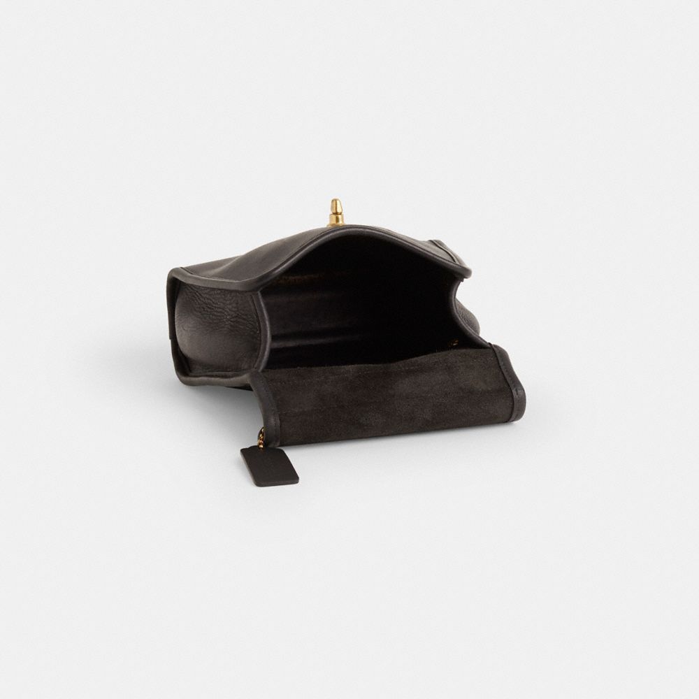 COACH®,Vintage Regina Bag,Black,Inside View,Top View