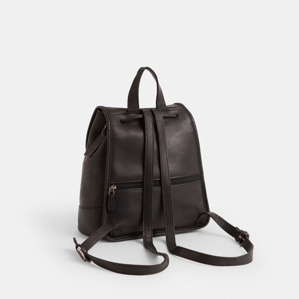 COACH®,Vintage Daypack Large,Black,Angle View