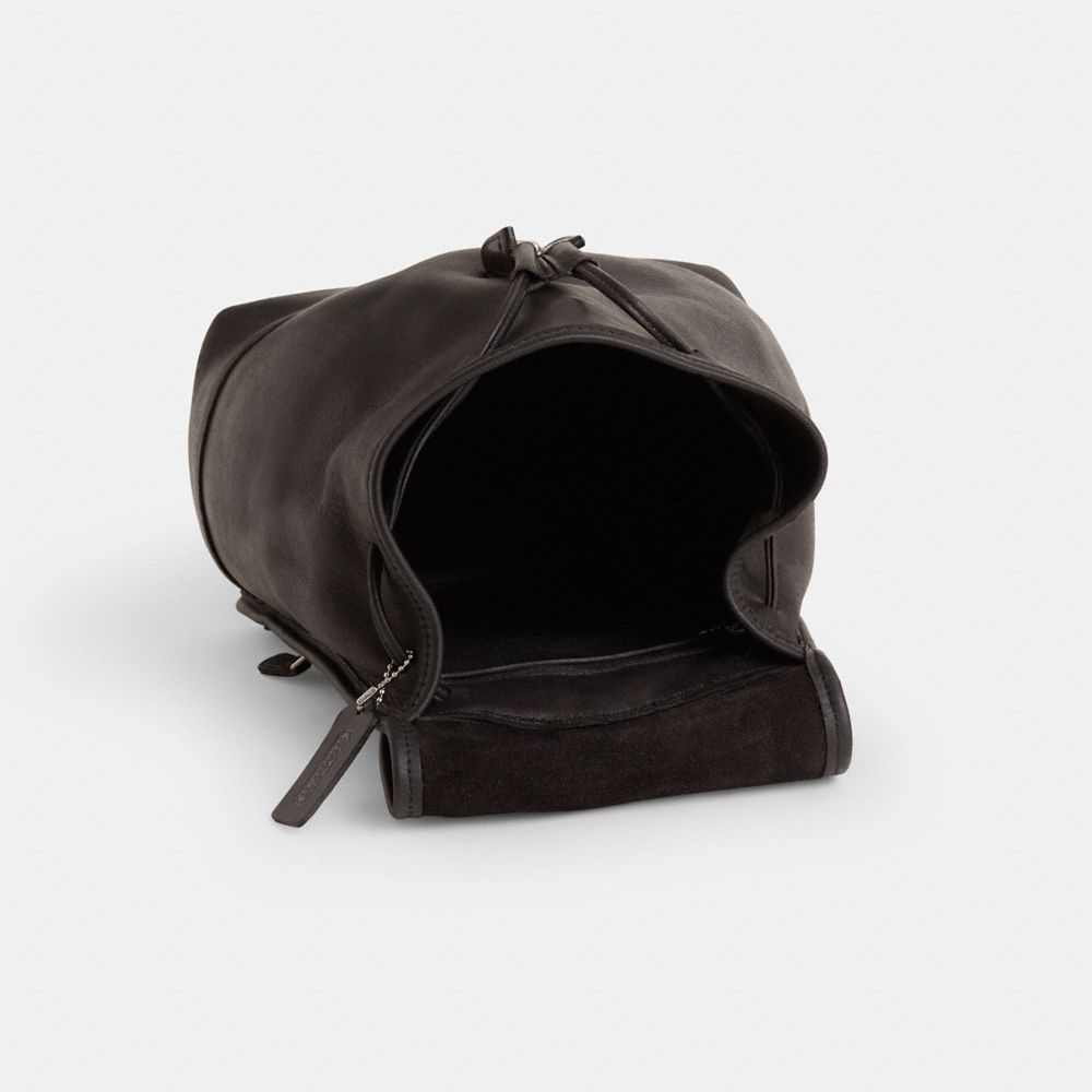 COACH®,Vintage Daypack Large,Black,Inside View,Top View