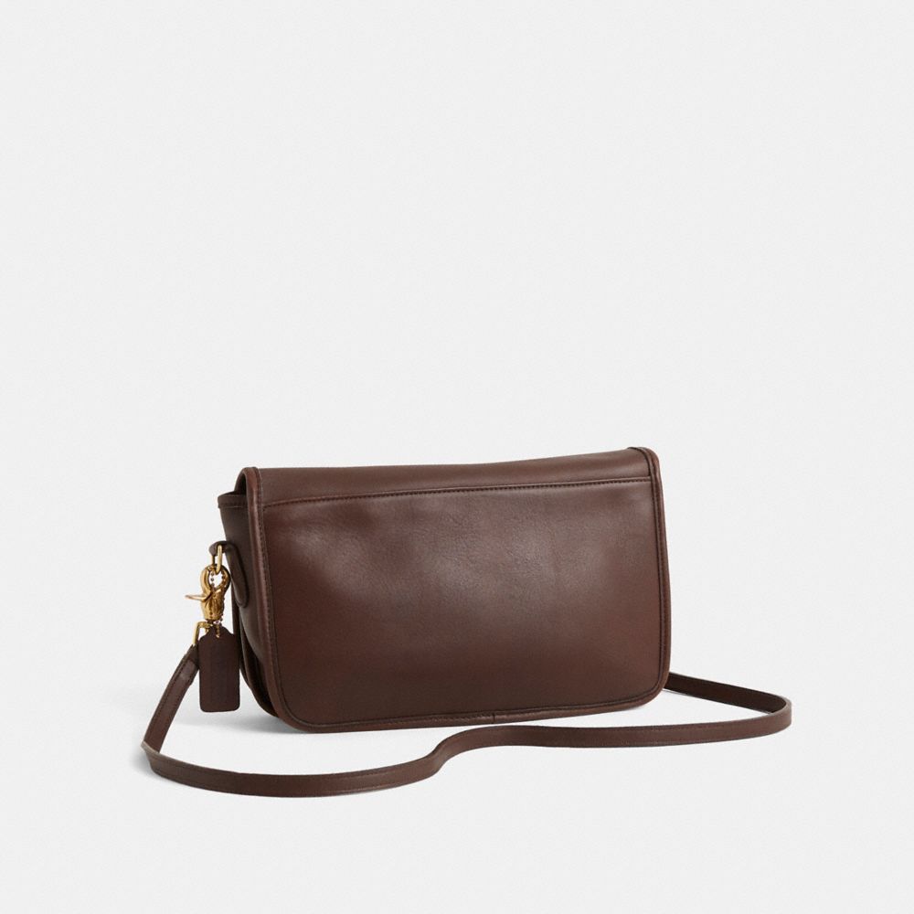 COACH®,Vintage Convertible Clutch,Brown,Angle View