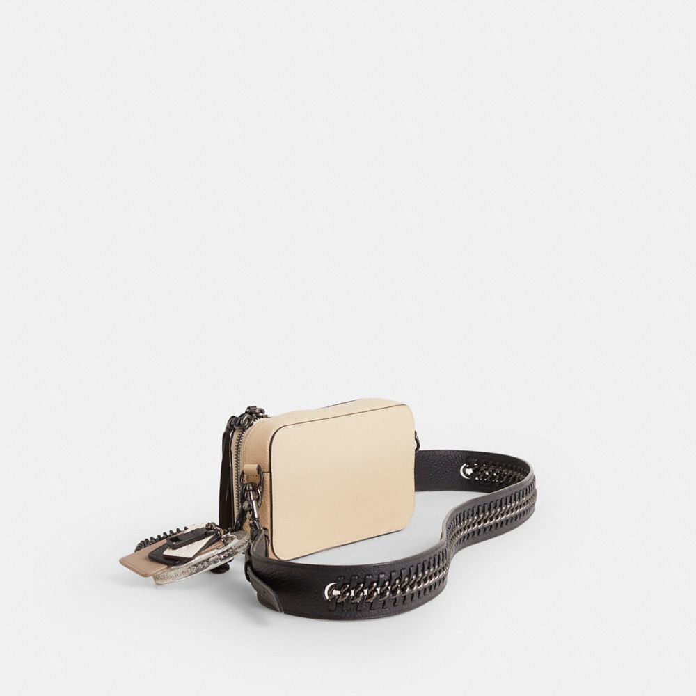 COACH®,Reloved Charter Slim Crossbody Bag,Cream,Angle View