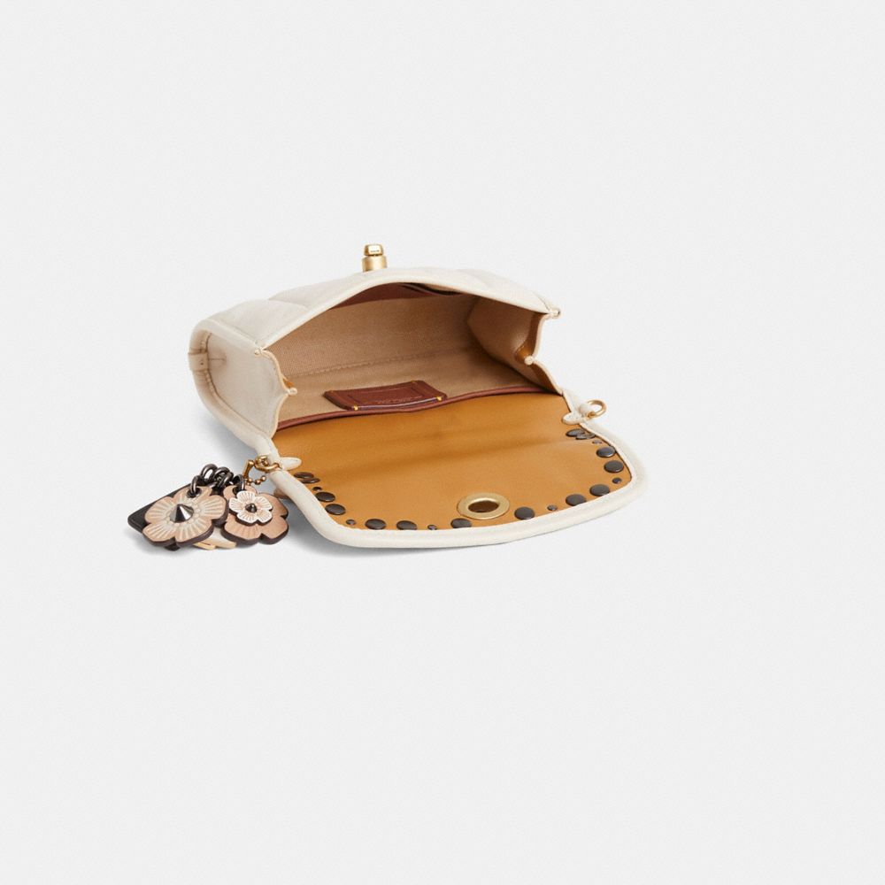 COACH®,Upcrafted Kip Turnlock Crossbody With Quilting,,Inside View,Top View