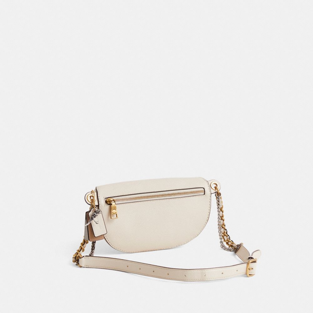 COACH®,Upcrafted Chain Belt Bag With Quilting,,Angle View