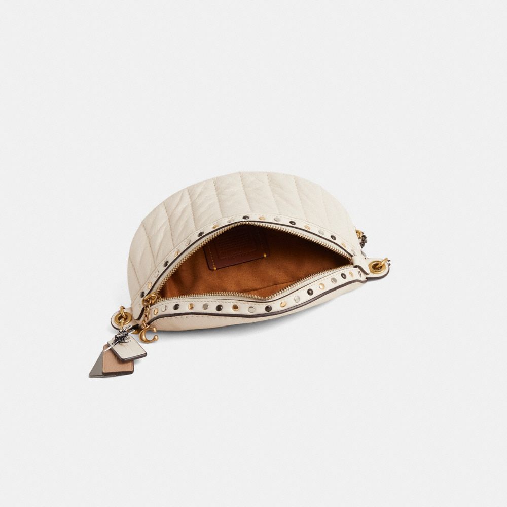 COACH®,Upcrafted Chain Belt Bag With Quilting,,Inside View,Top View