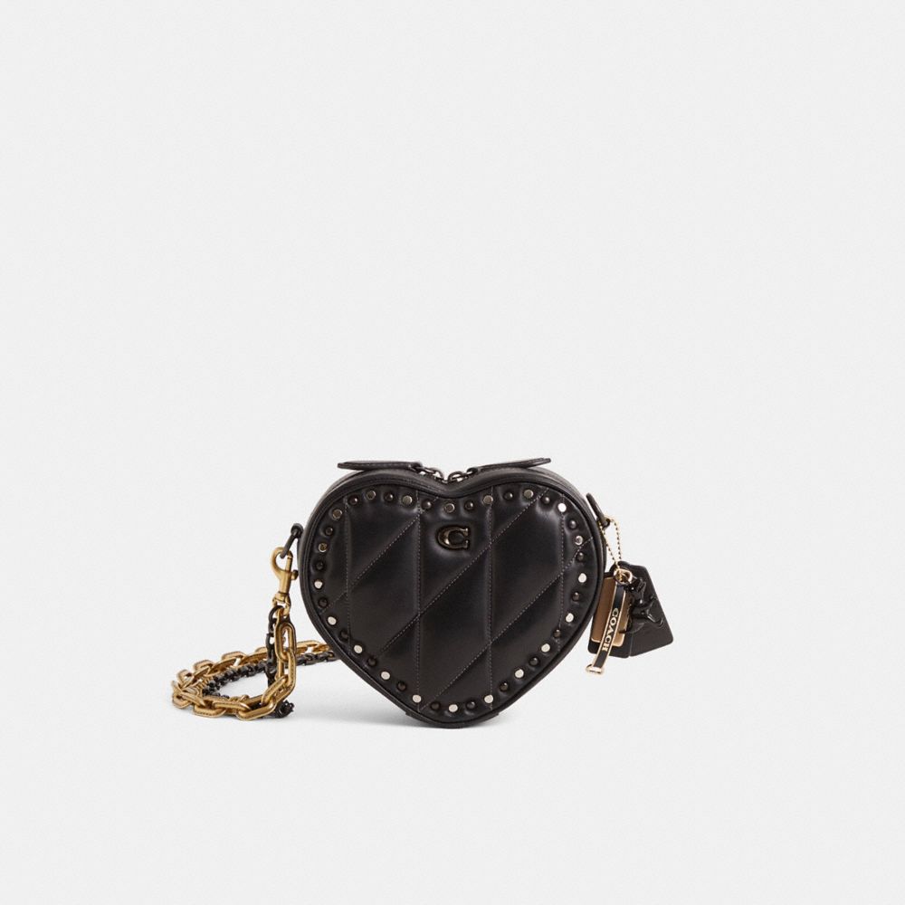 Heart Chain Bag ♡ Chanel Heart Clutch With Chain 22S Purple Lambskin in Lambskin