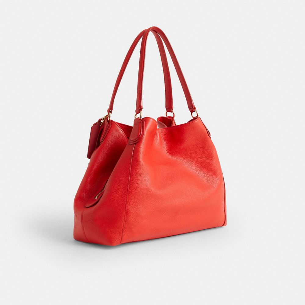 COACH®,Reloved Edie Shoulder Bag,Red,Angle View