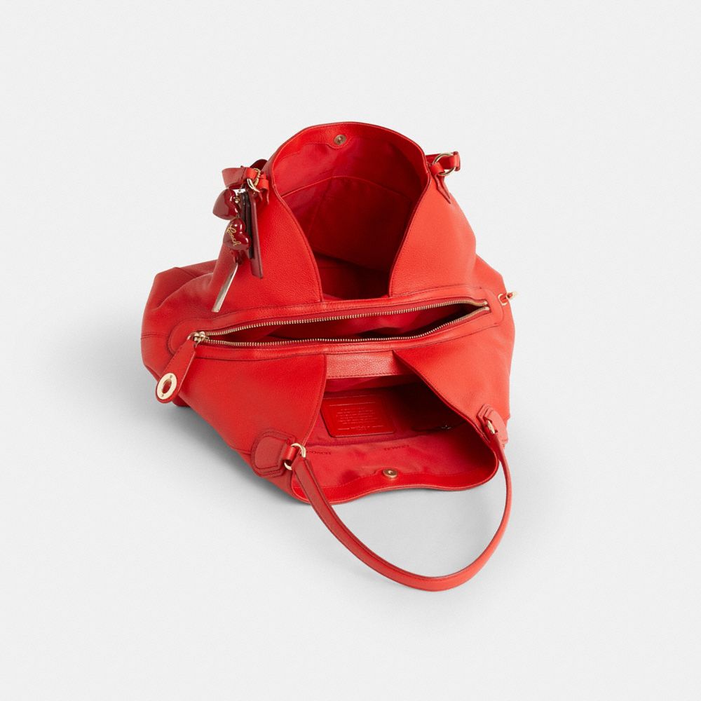 COACH®,Reloved Edie Shoulder Bag,Red,Inside View,Top View