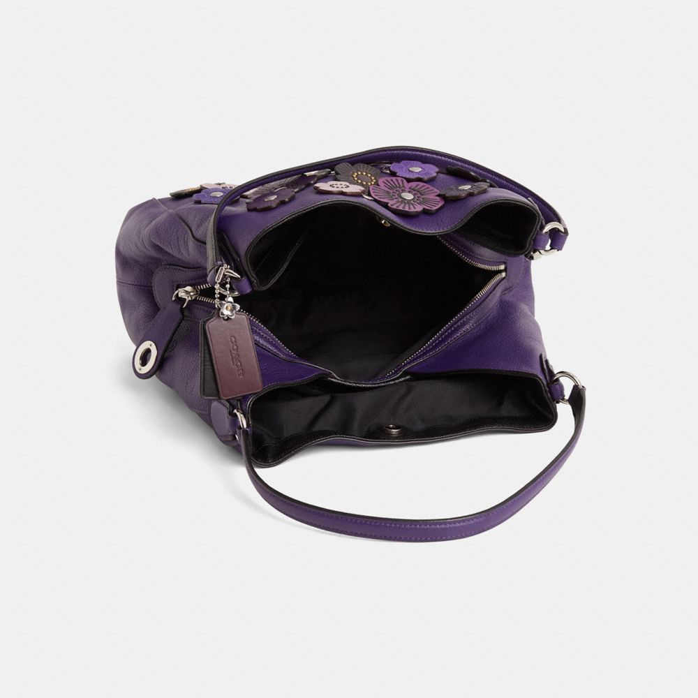 COACH®,Reloved Edie 31 Shoulder Bag,Purple,Inside View,Top View