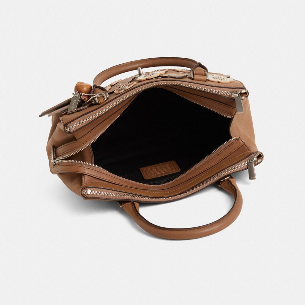 COACH®,Upcrafted Legacy Harper Satchel,,Inside View,Top View