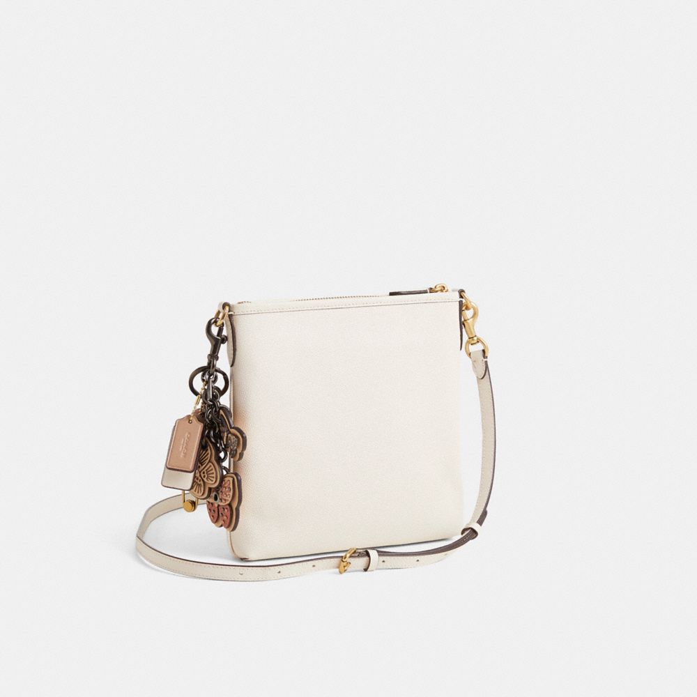 COACH®,Reloved Kitt Messenger Crossbody Bag,Cream,Angle View