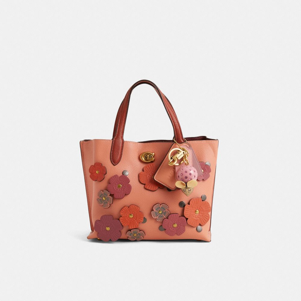 COACH®,Upcrafted Willow Tote Bag 24 In Colorblock,,Front View