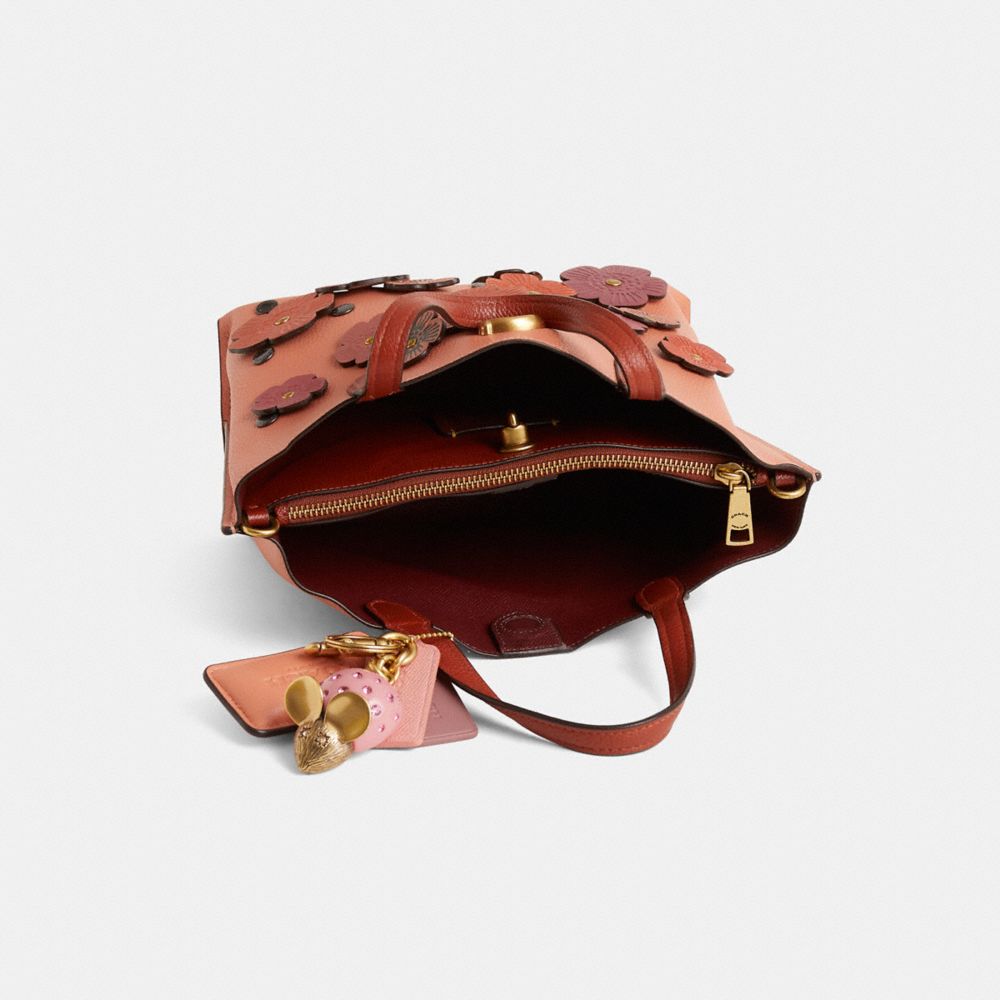 COACH®,Upcrafted Willow Tote Bag 24 In Colorblock,,Inside View,Top View