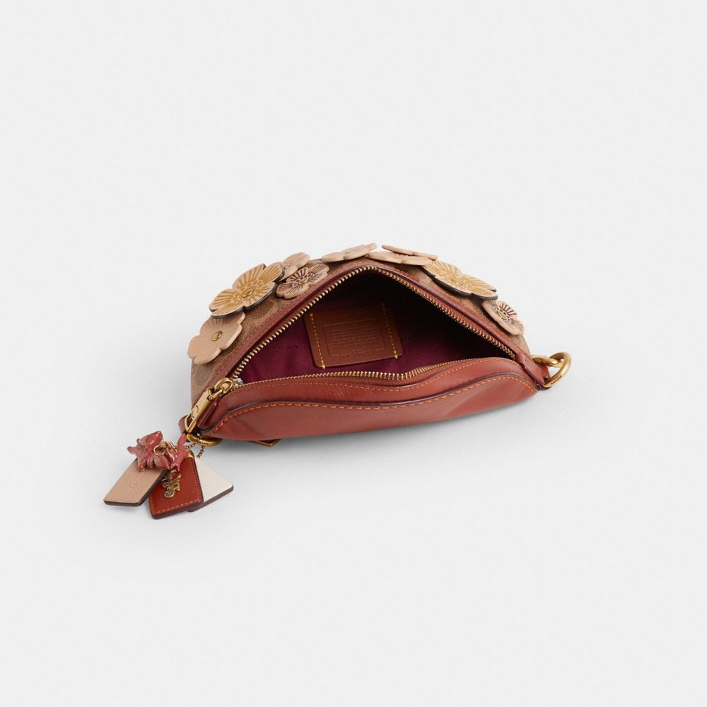 COACH®,Upcrafted Belt Bag In Signature Canvas,,Inside View,Top View