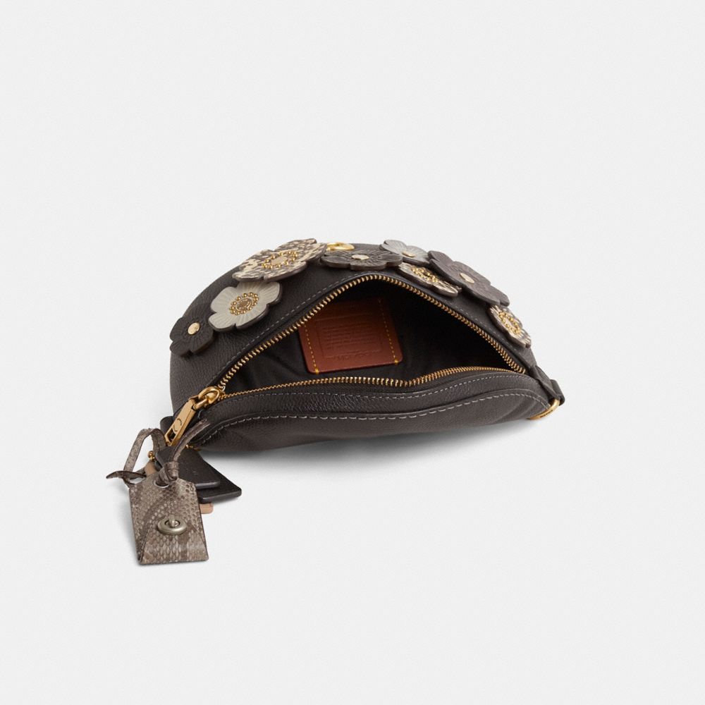 COACH®,Reloved Bethany Belt Bag,Black,Inside View,Top View