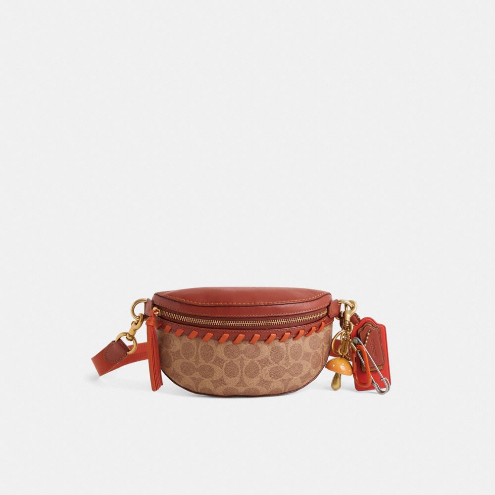 COACH®,Upcrafted Bethany Belt Bag In Signature Canvas,,Front View