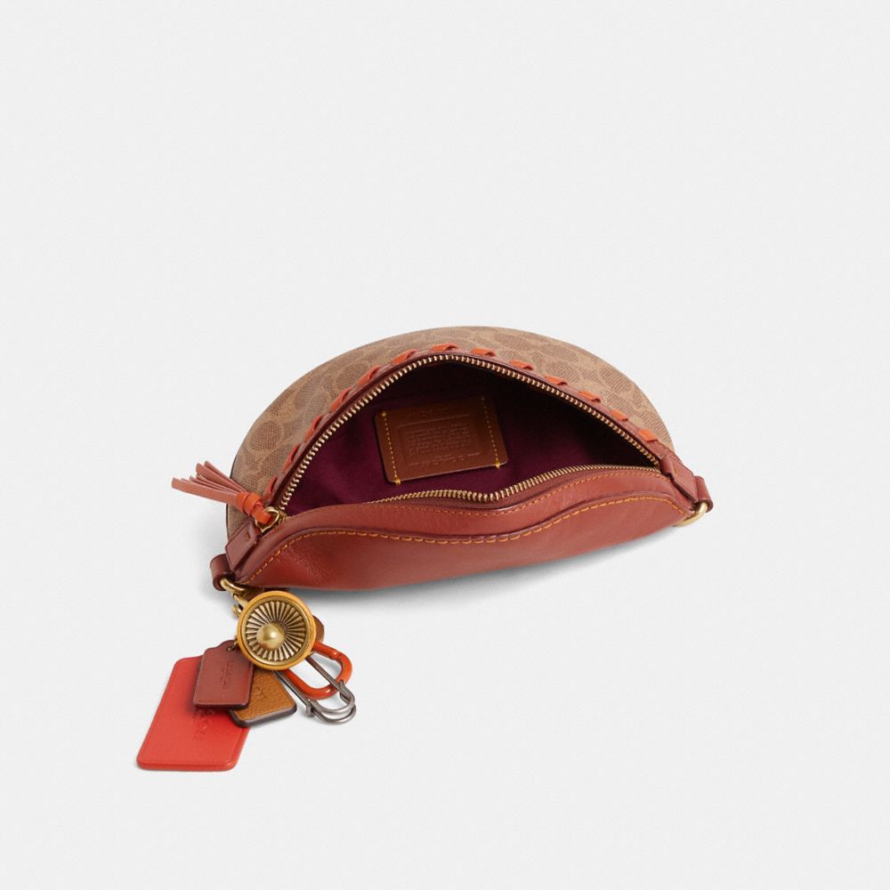 COACH®,Upcrafted Bethany Belt Bag In Signature Canvas,,Inside View,Top View