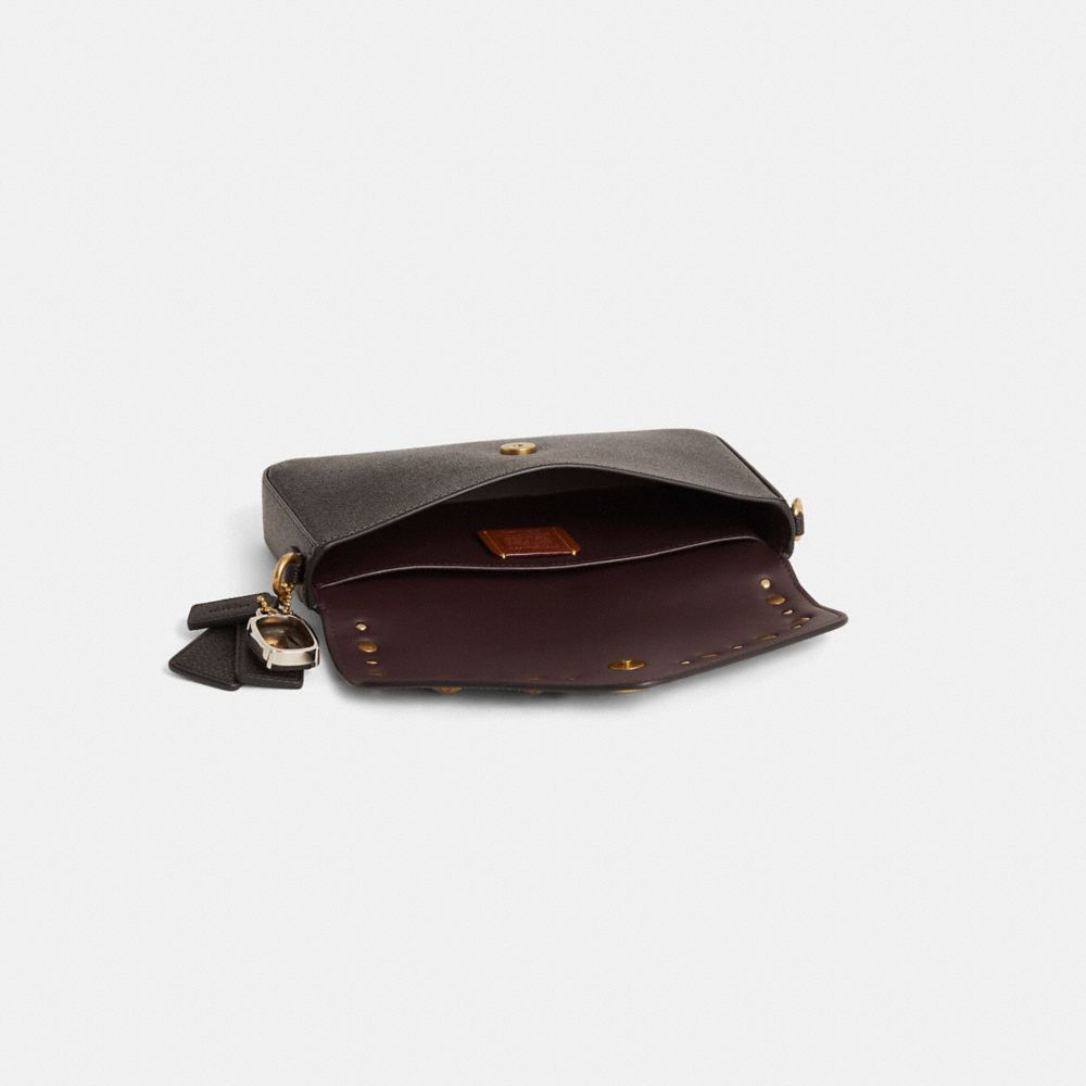 COACH®,Reloved Wyn Crossbody Bag,Black,Inside View,Top View
