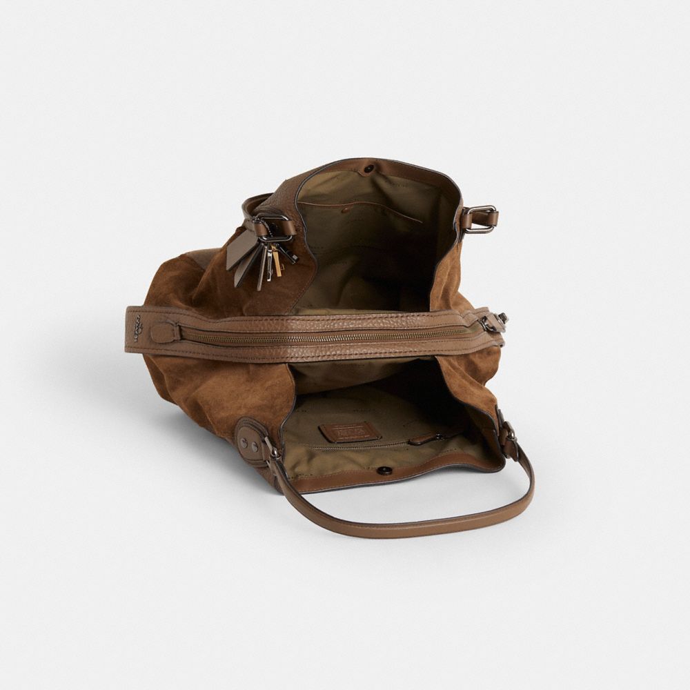 COACH®,Reloved Edie Shoulder Bag 42,Brown,Inside View,Top View
