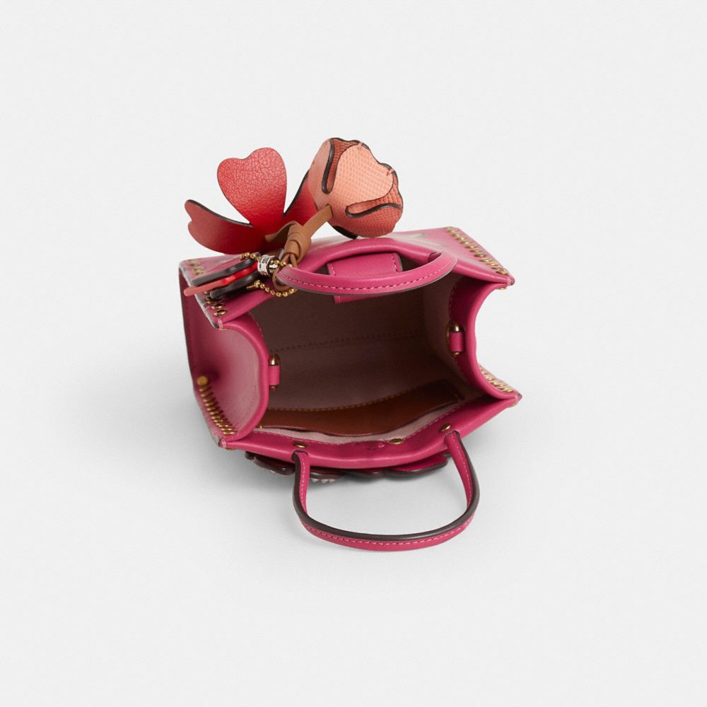 COACH®,Upcrafted Mini Cashin Tote With Crystal Rivets,,Inside View,Top View