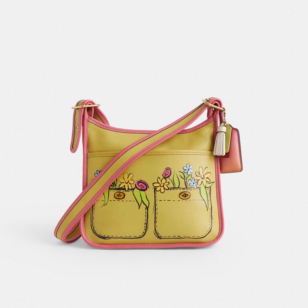 COACH®,Upcrafted Vintage Legacy Zip Bag,,Front View