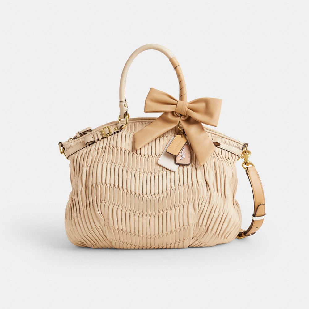 COACH®,Upcrafted Madison Lindsey Satchel,,Front View