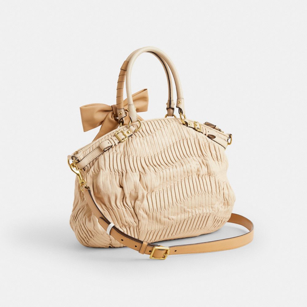 COACH®,Upcrafted Madison Lindsey Satchel,,Angle View