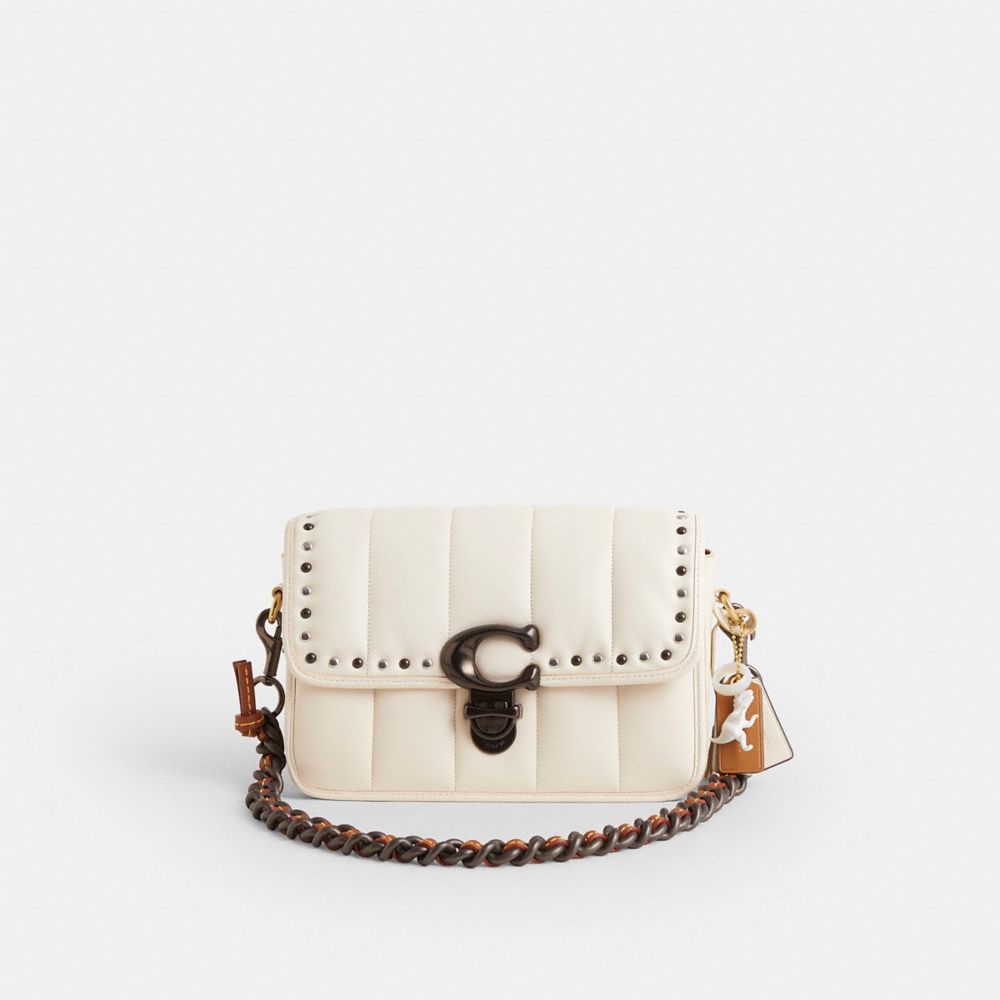 COACH®,Upcrafted Studio Shoulder Bag With Quilting,,Front View