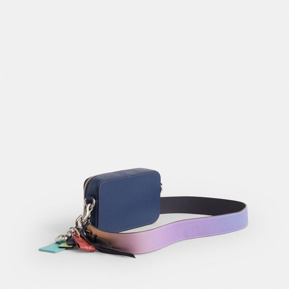 COACH®,Upcrafted Charter Slim Crossbody Bag With Coach Graphic,,Angle View