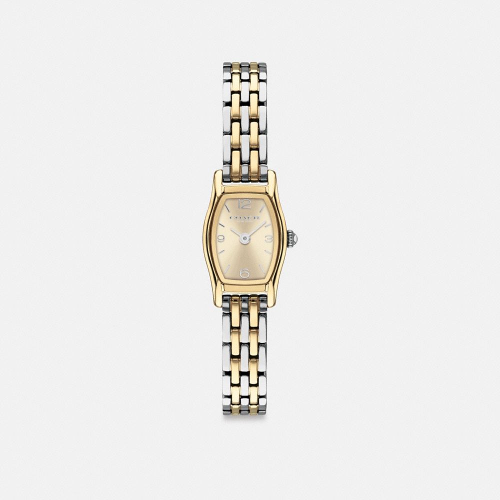 COACH®,Montre Greta, 15,3 mm x 25,6 mm,Bicolore,Front View