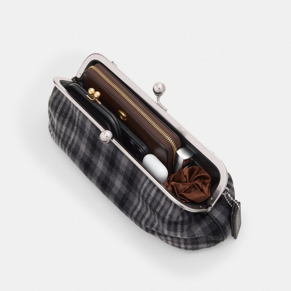 COACH® | Kisslock Frame Bag 30 With Plaid