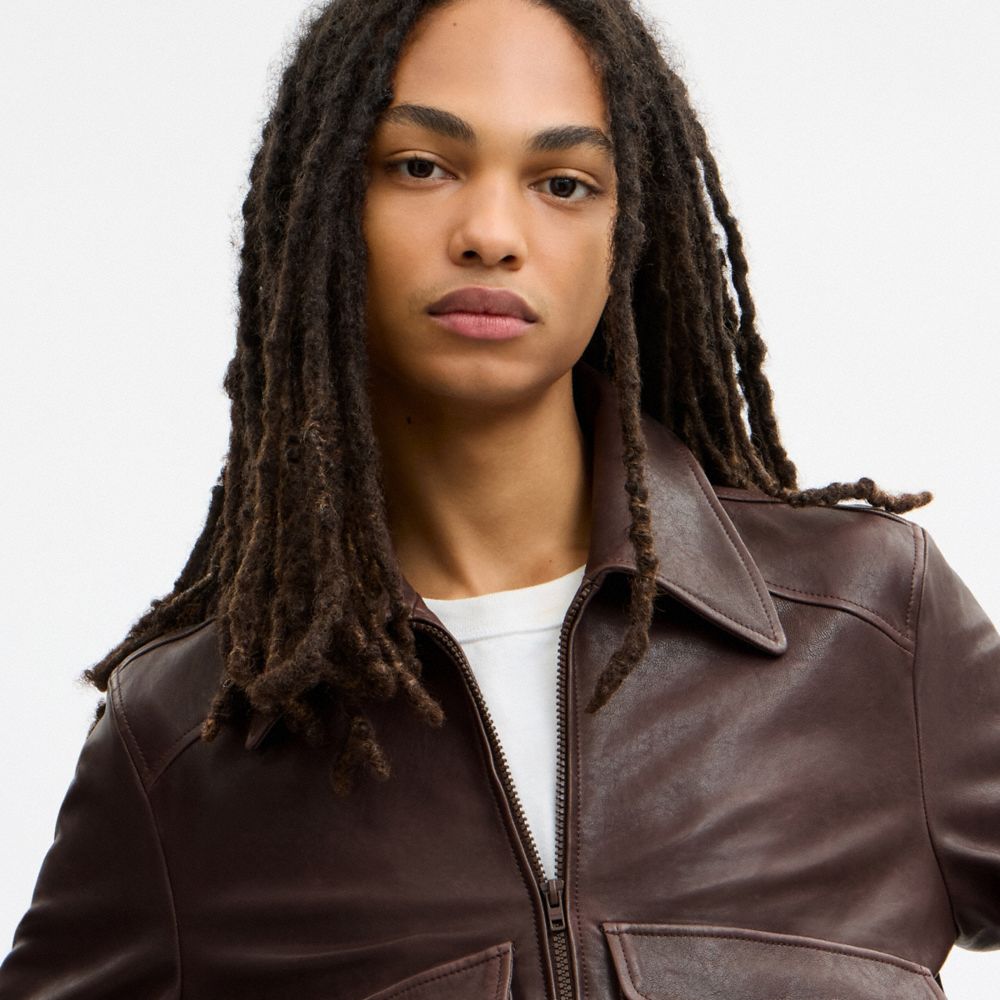 Leather Bomber