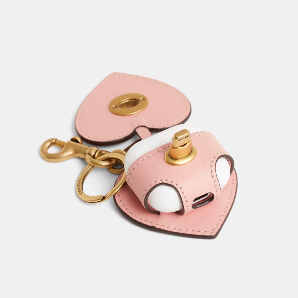 COACH®,Remade Heart Air Pod Case,,Inside View,Top View