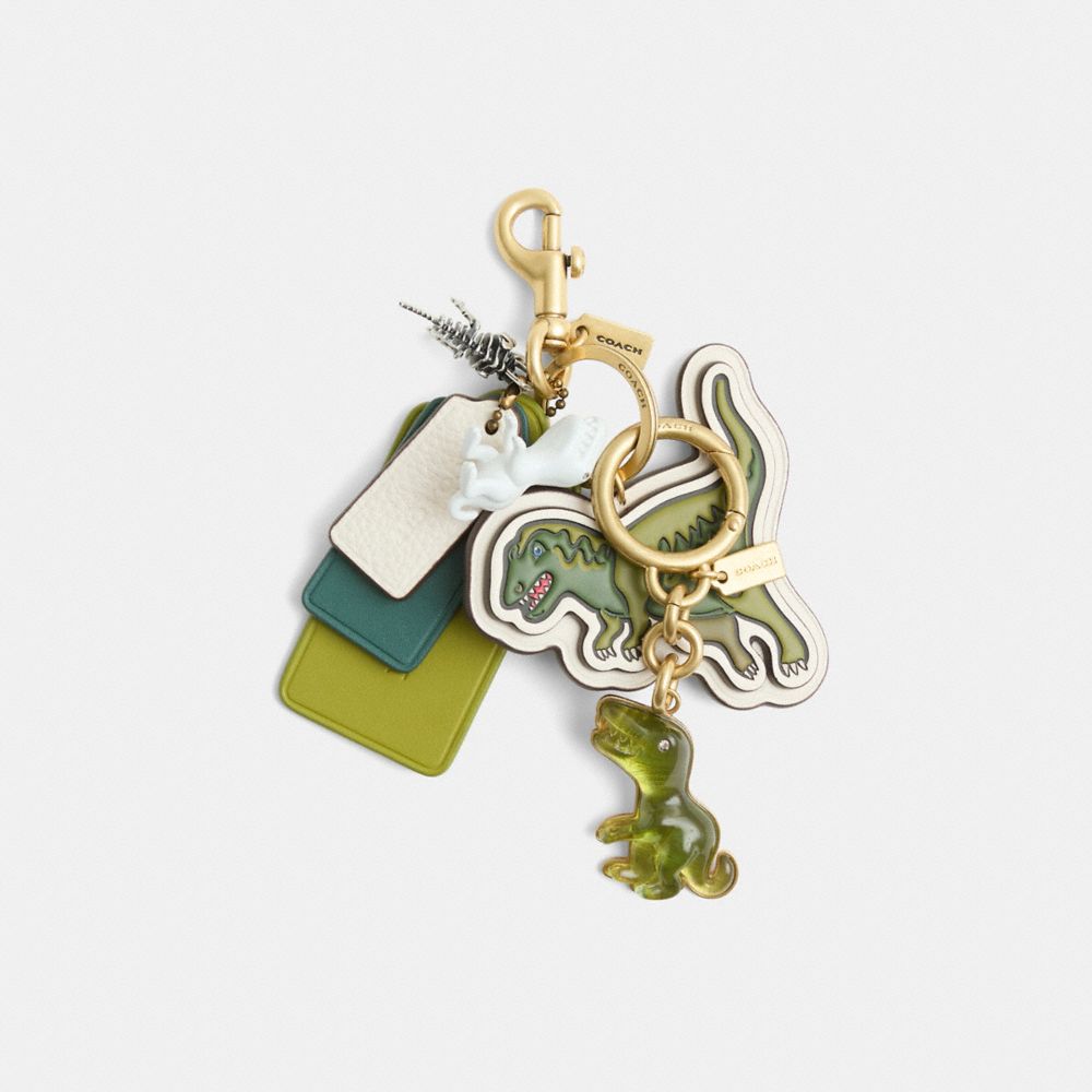 COACH®,Remade Rexy Cluster Bag Charm,,Front View