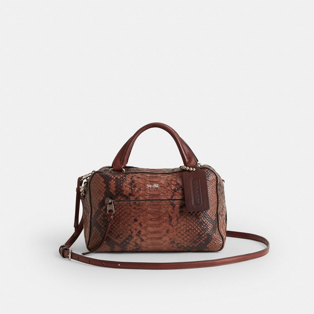 Restored Small Toaster Satchel In Snakeskin