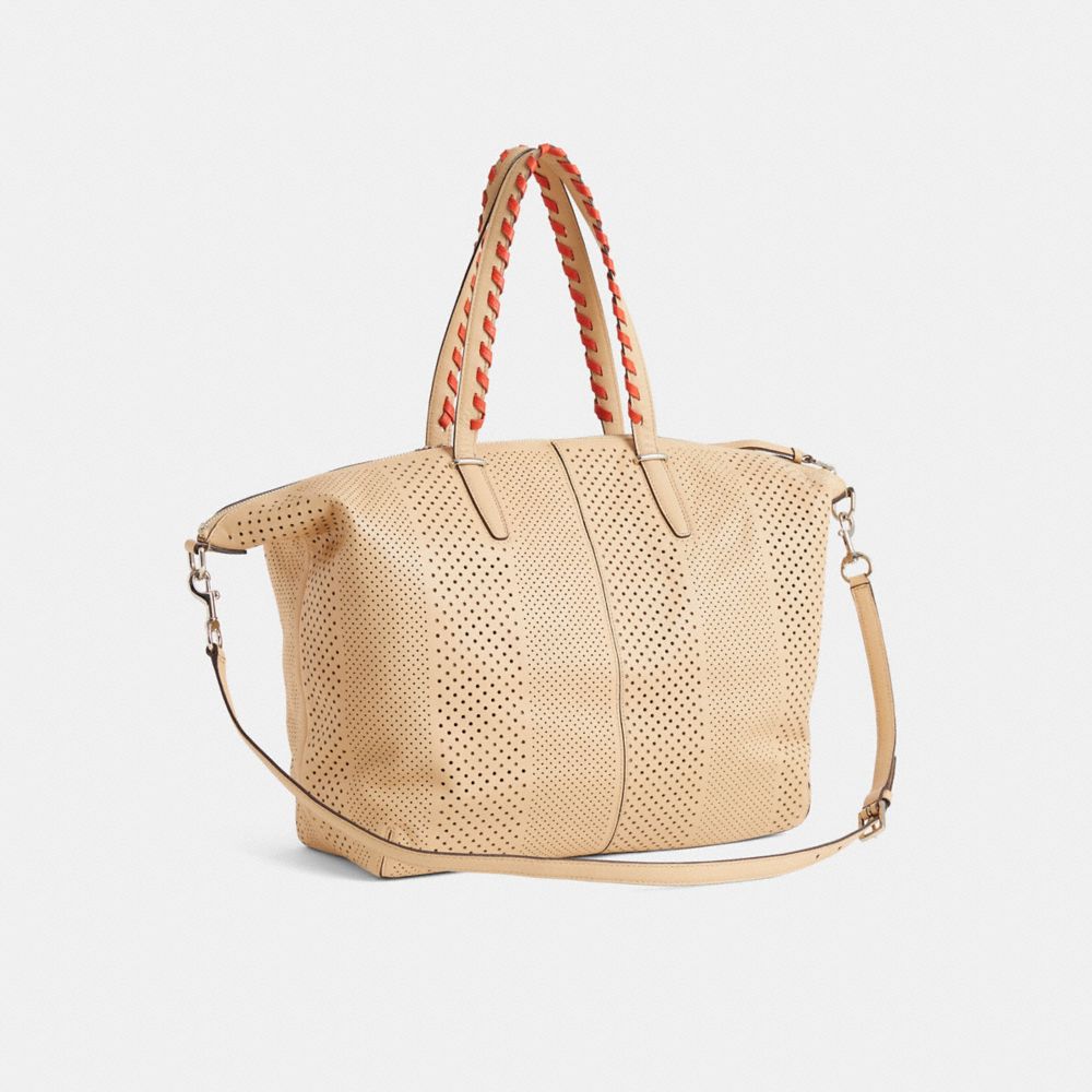 COACH®,Reloved Bleecker Large Cooper Satchel,,Angle View