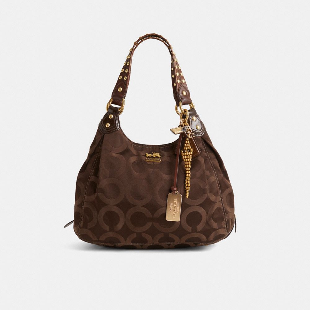 COACH マディソン バッグ NWT COACH MADISON LEATHER SMALL PHOEBE SHOULDER BAG LIGHT GOLD