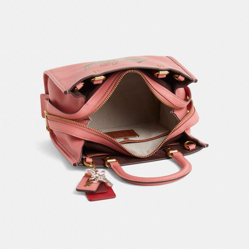 COACH®,Reloved Rogue Bag 25,,Inside View,Top View