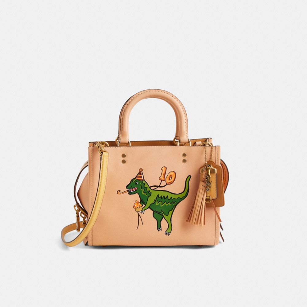 COACH®,Reloved Rogue Bag 25 In Original Natural Leather,,Front View